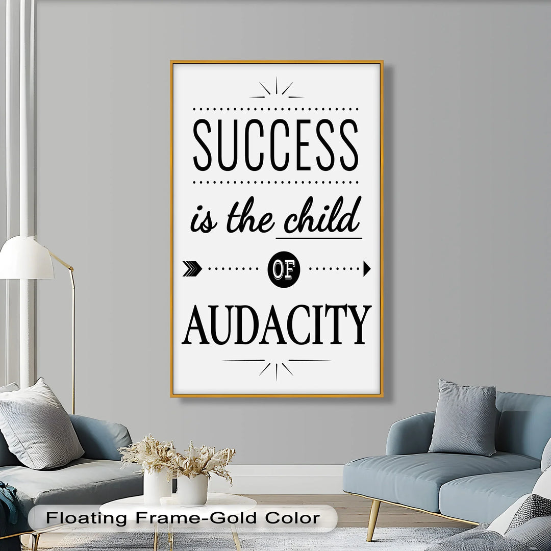 Success Is the Child of Audacity – Modern Oil Painting - MyPhotoStation