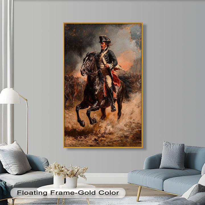 Rider of Defiance – Revolutionary Commander Oil Painting