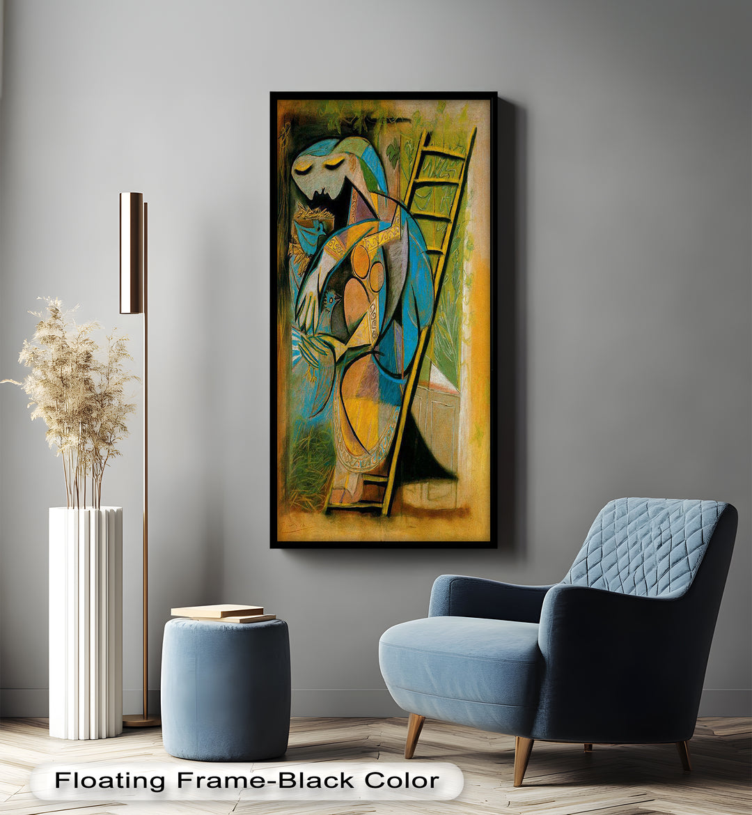 Nest of Peace – Symbolic Cubist Oil Painting