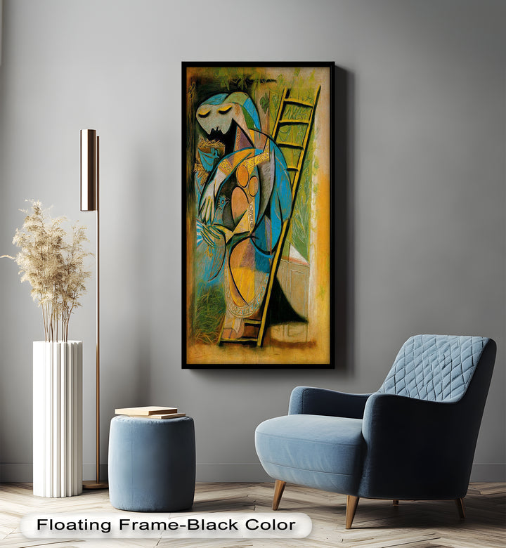 Nest of Peace – Symbolic Cubist Oil Painting