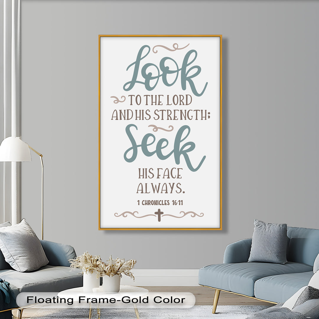 Seek His Face Always – 1 Chronicles 16:11 Oil Painting