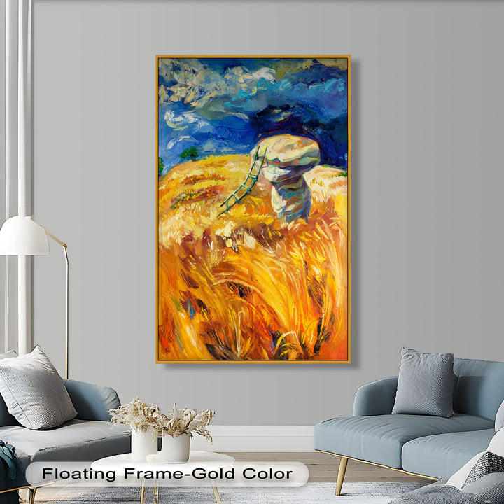 Golden Harvest – Impressionist Oil Painting