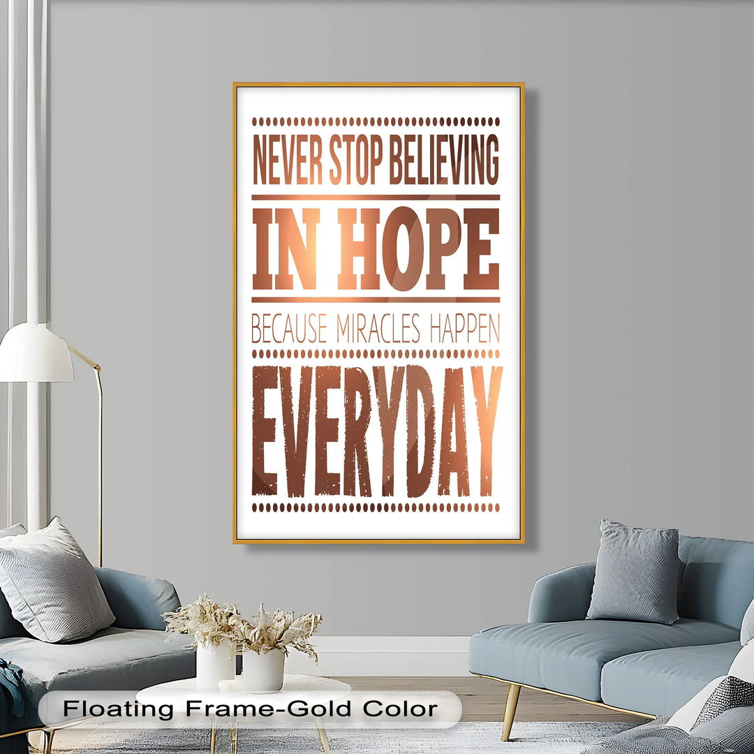 Believe in Hope – Motivational Oil Painting - MyPhotoStation