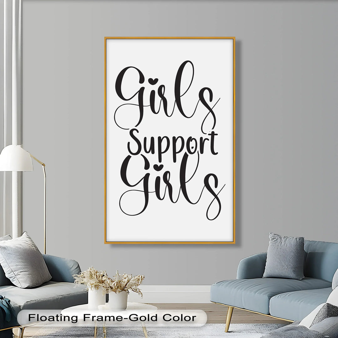Girls Support Girls – Oil Painting - MyPhotoStation