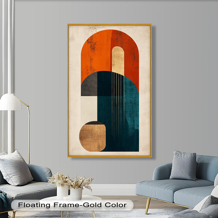 Modern Resonance – Abstract Geometric Oil Painting