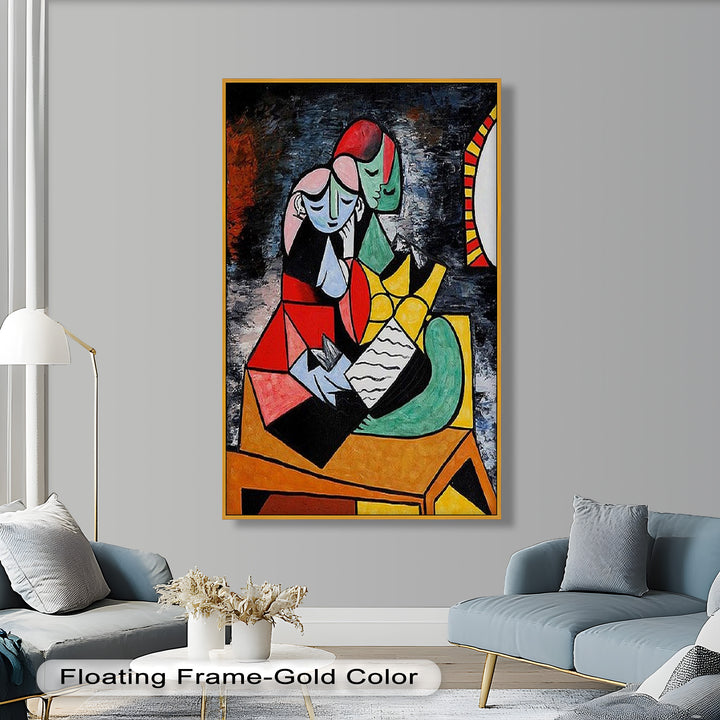 Embrace in Color – Picasso Oil Painting