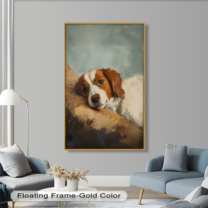 Resting Soul – Loyal Dog Animal Oil Painting