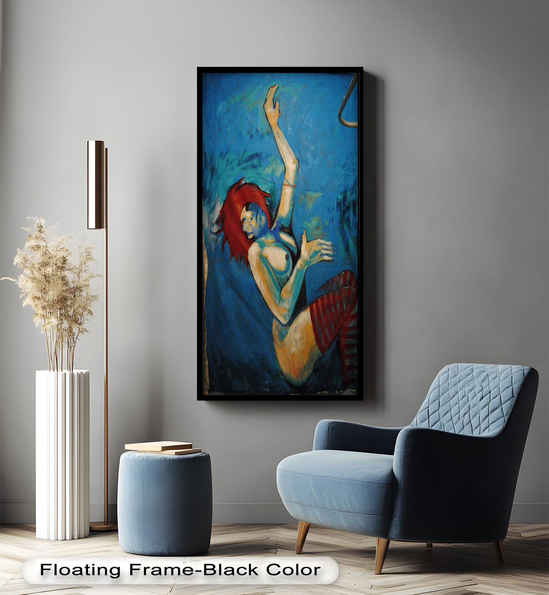 Red-Haired Nude with Blue Shadows - Picasso Oil Painting