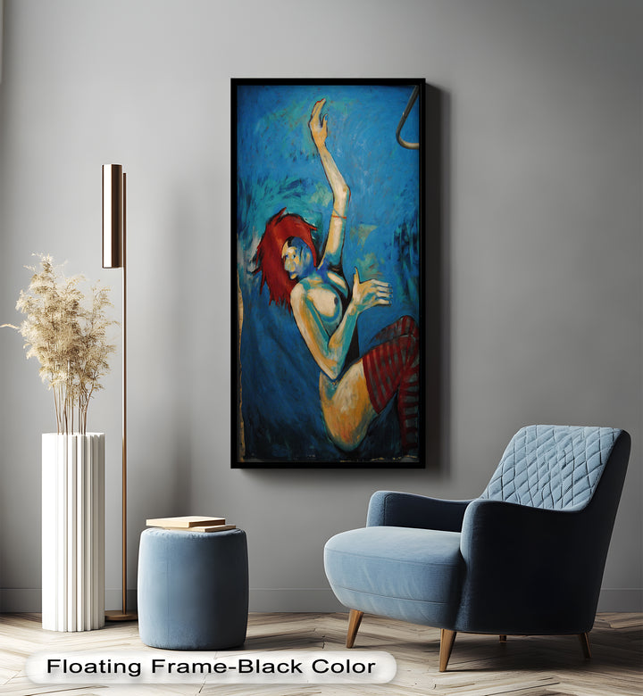 Red-Haired Nude with Blue Shadows - Picasso Oil Painting