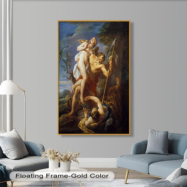 The Seizure of Beauty by Time – Mythological Renaissance Nude Oil Painting