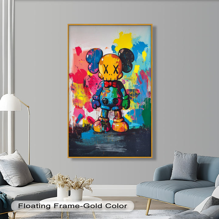 Color Riot Companion – KAWS Oil Painting