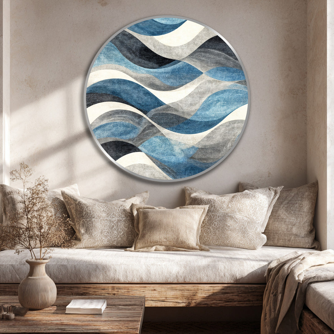 flowing wave wall design