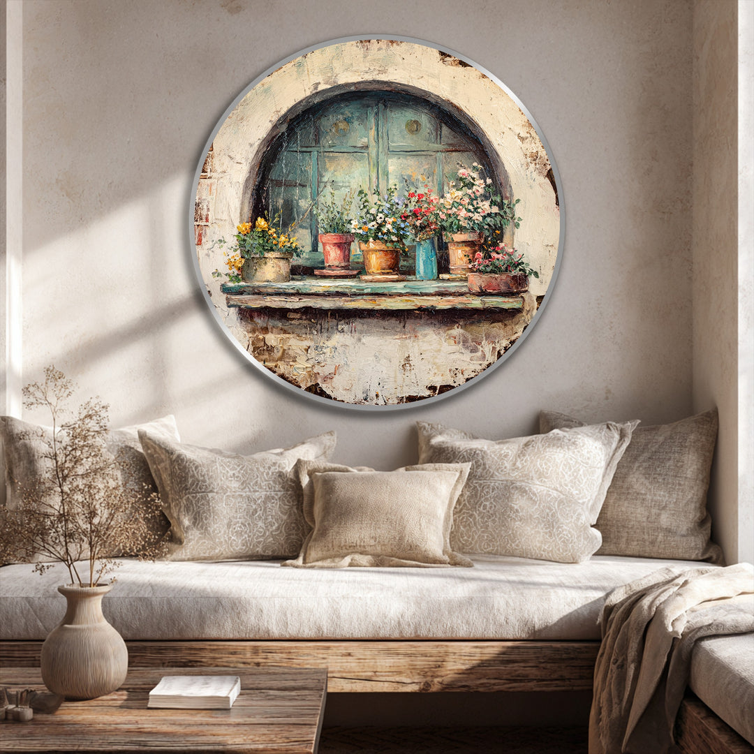 rustic kitchen wall art round