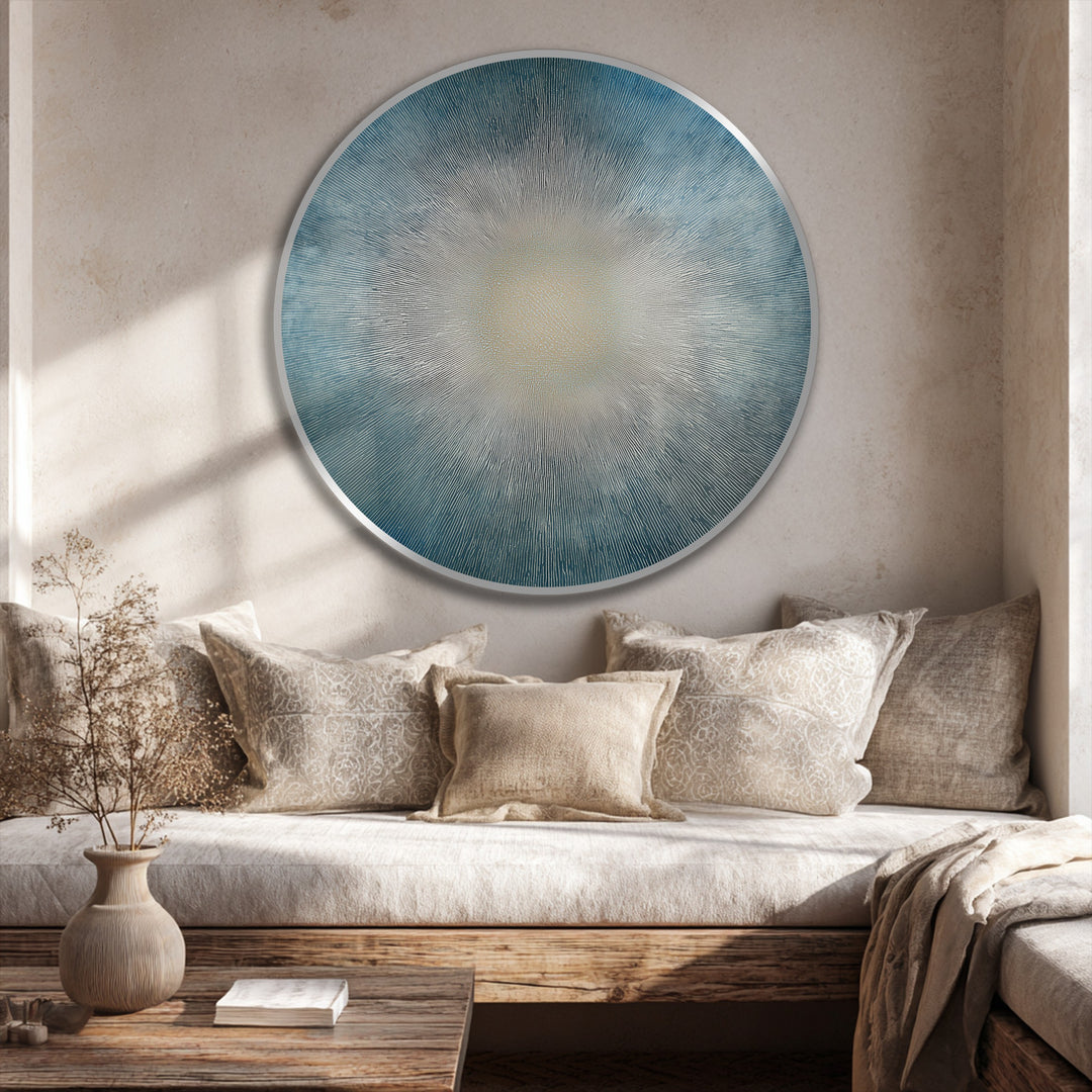contemporary round wall painting