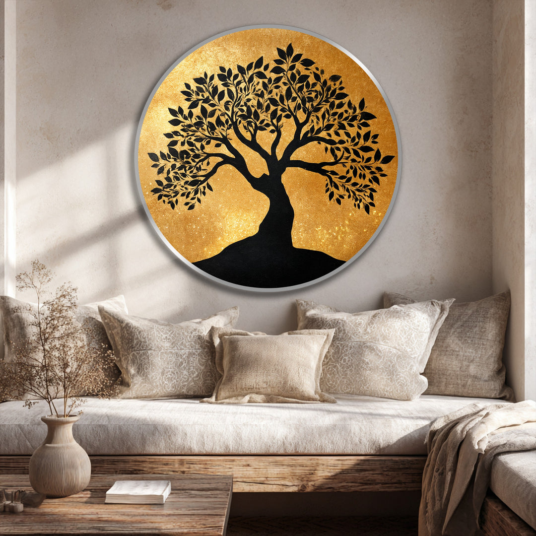 abstract tree silhouette artwork