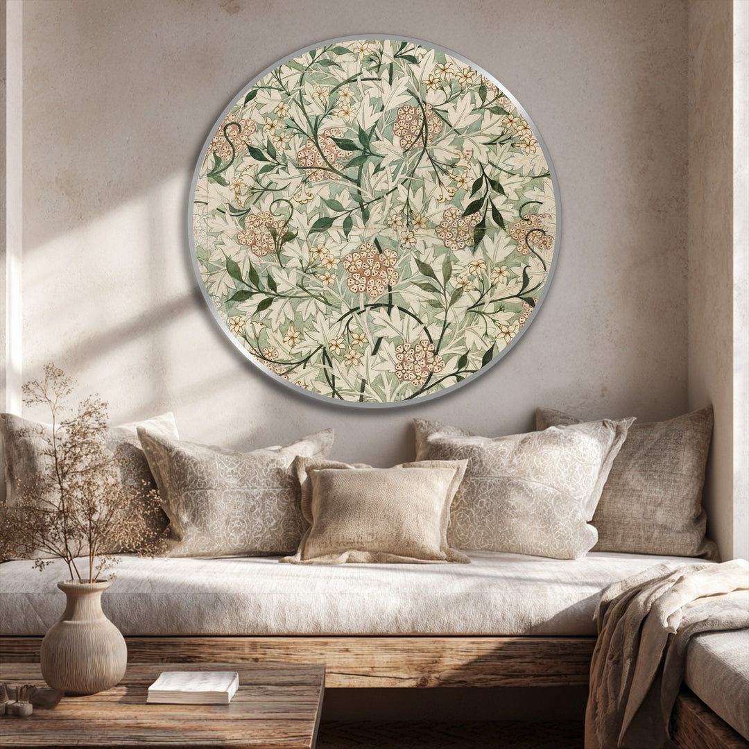 decorative round oil painting