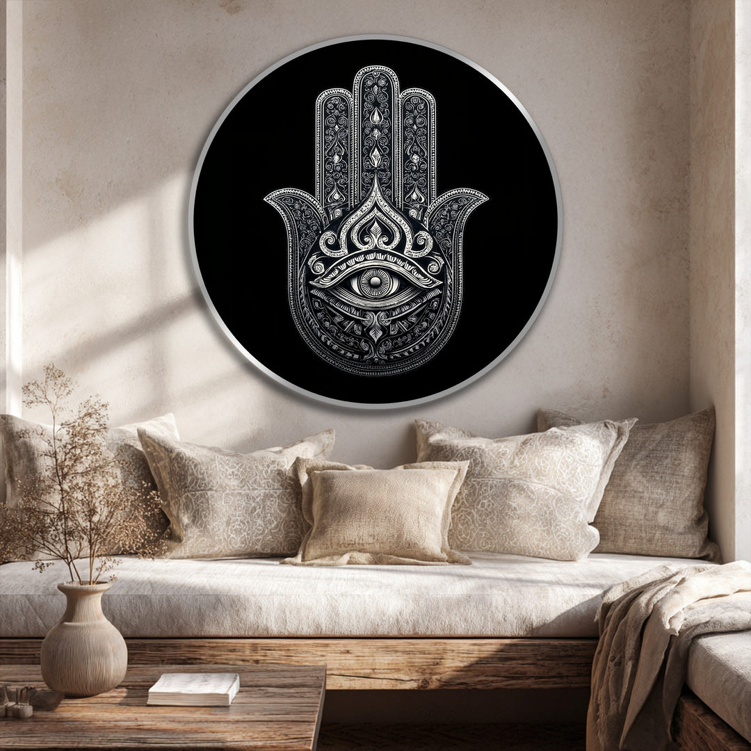 decorative hamsa hand artwork
