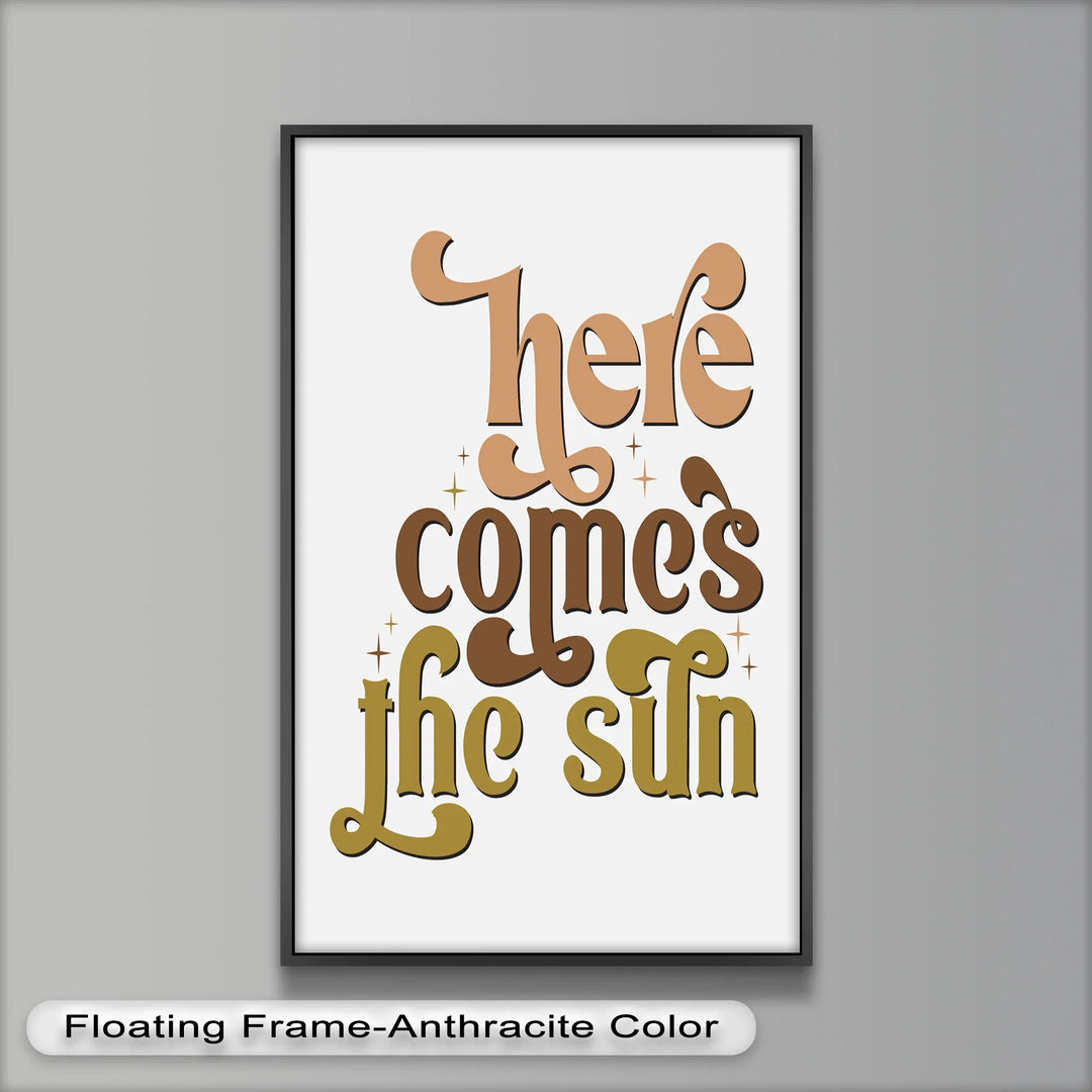 Here Comes the Sun – Positive Vibes Oil Painting - MyPhotoStation