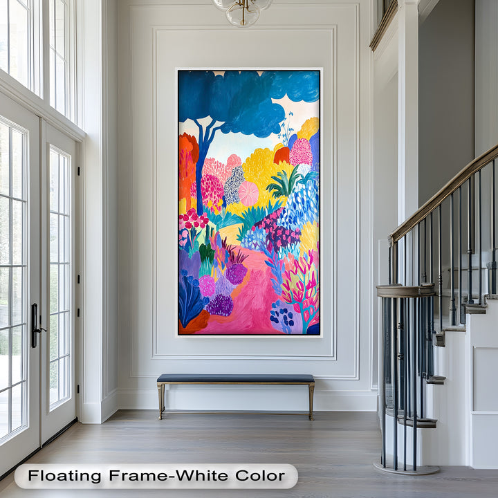 Vibrant Fauvist Garden – Expressive Nature Oil Painting