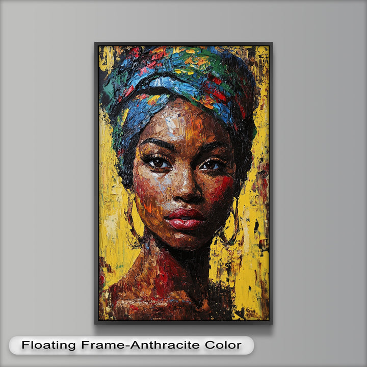 Radiant Soul – Bold Portrait Oil Painting in Fauvist Style