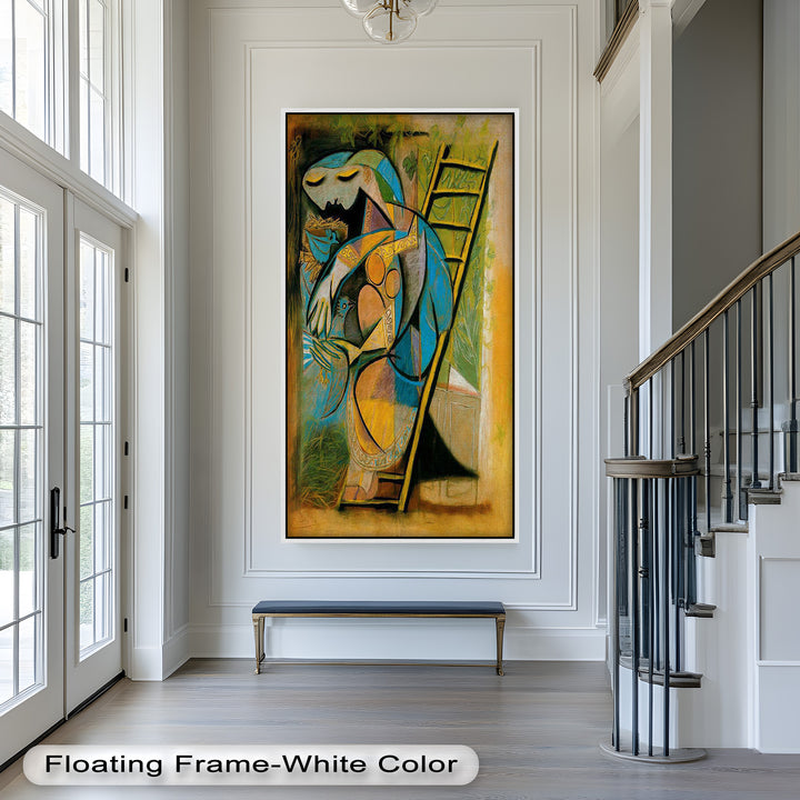 Nest of Peace – Symbolic Cubist Oil Painting