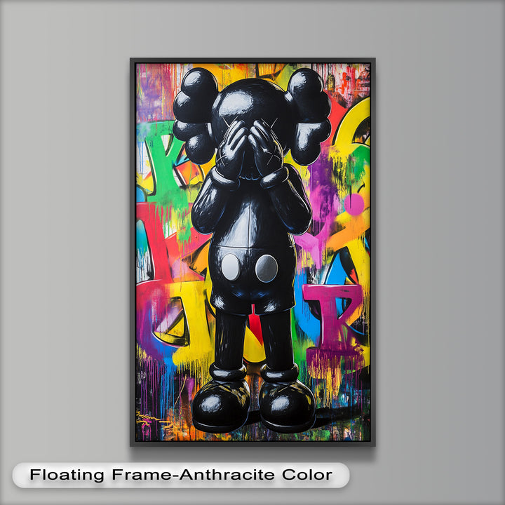 Behind the Hands – KAWS Oil Painting
