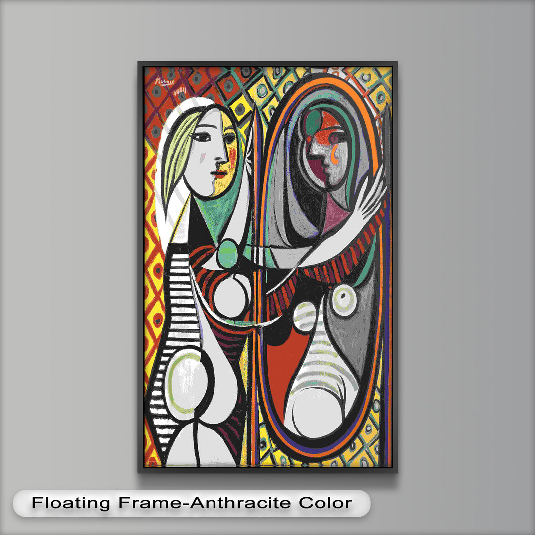 Reflected Identity – Mirror Portrait Picasso Oil Painting