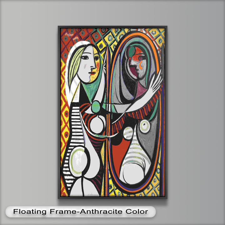 Reflected Identity – Mirror Portrait Picasso Oil Painting