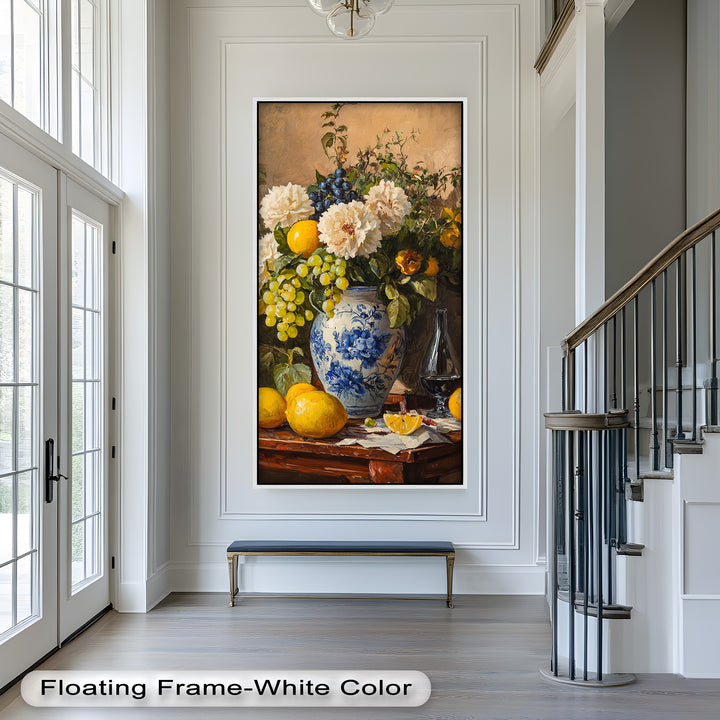 Floral and Fruit Still Life Wall Art – Floral Oil Painting