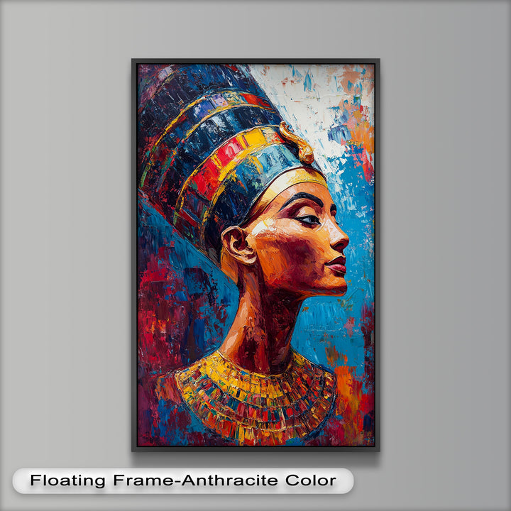 Fauvist Queen – Royal Profile Oil Painting