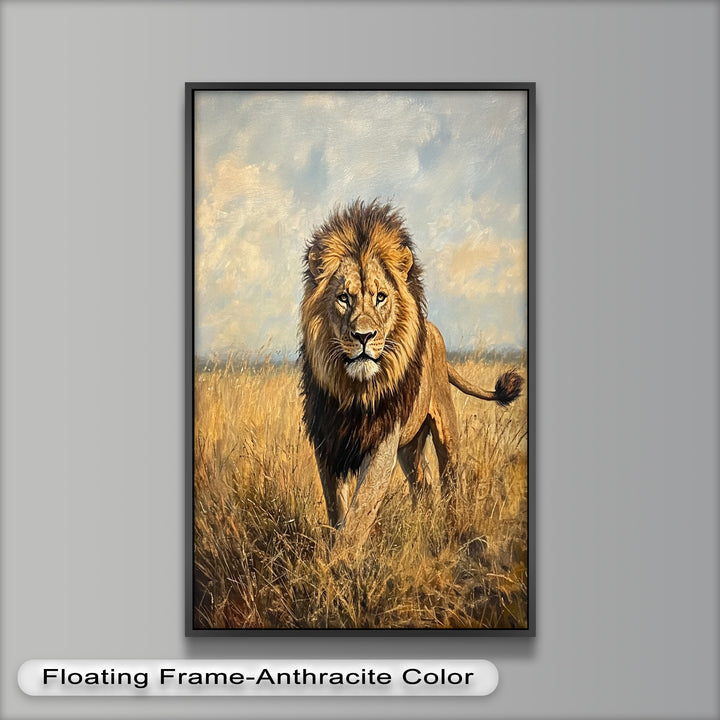 King of the Savannah – Animal Oil Painting