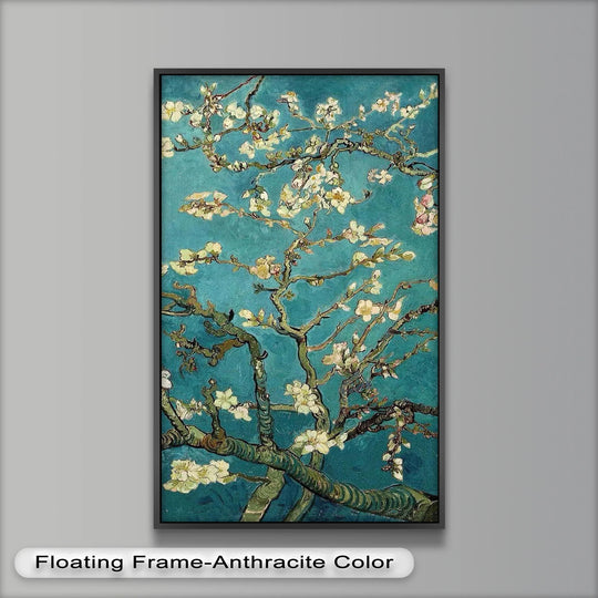 Spring Reverie – Blooming Almond Branches Flower Oil Painting - MyPhotoStation