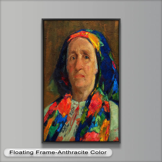The focal point of this Picasso oil painting is the elderly woman's piercing gaze, enhancing the rich colors and emotive feel of this unique oil painting decoration.