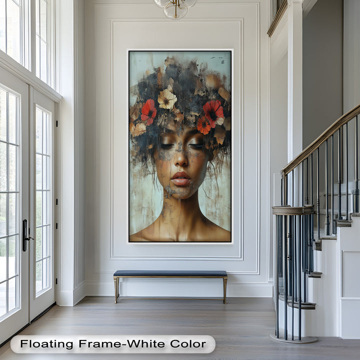 Autumn Reverie – Ethereal Boho Flower Oil Painting