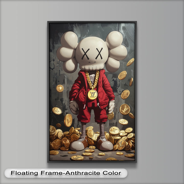 Luxury Drop – KAWS Companion Oil Painting