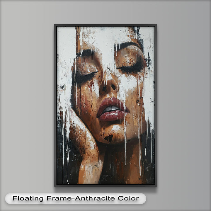 Dripping Silence – Modern Expressionist Abstract Oil Painting