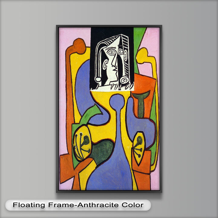 The Mask of Form – Bold Geometric Expression Picasso Oil Painting