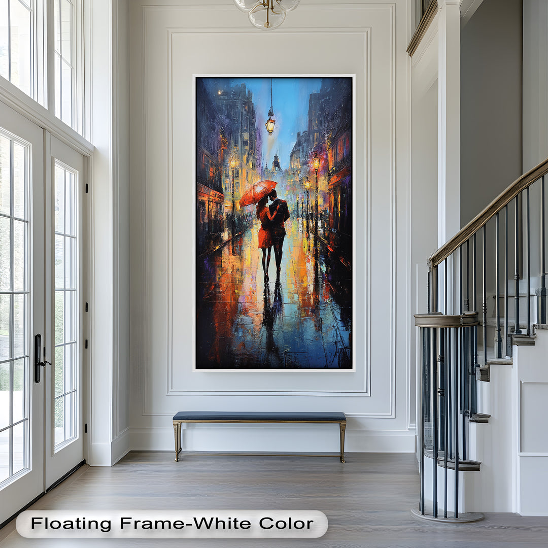 Parisian Embrace – Love Oil Painting