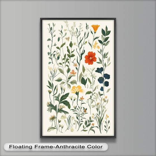 Delicate Meadow Wildflowers – Soft Botanical Arrangement Oil Painting - MyPhotoStation