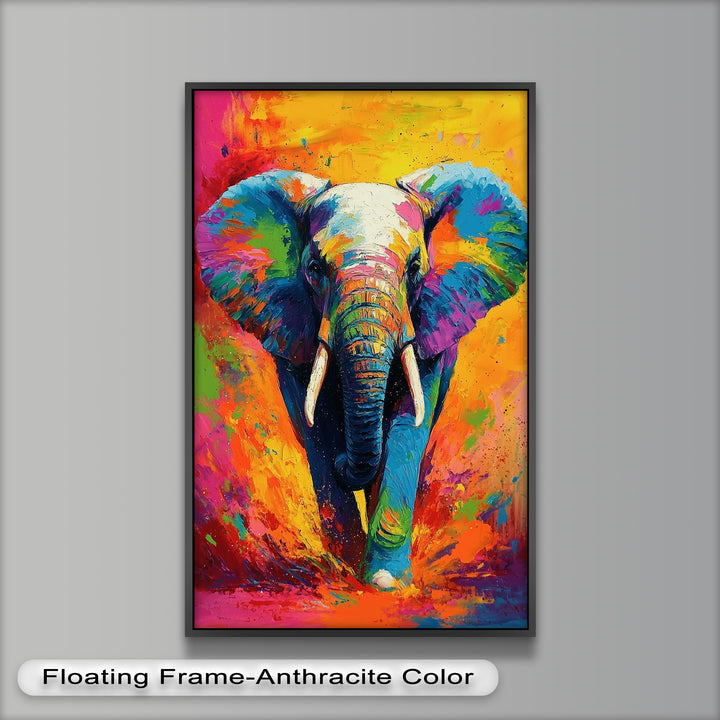 Color Explosion Elephant - Animal Oil Painting