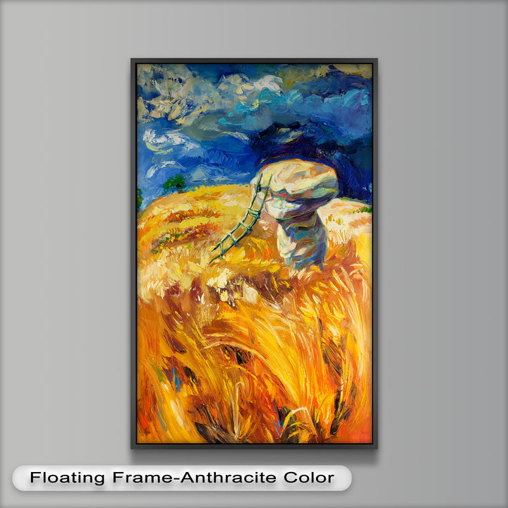 Golden Harvest – Impressionist Oil Painting