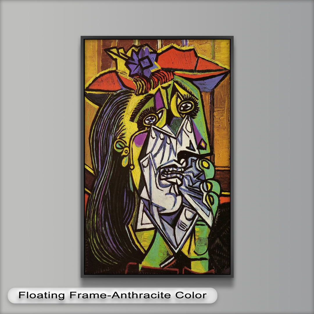 Weeping Woman in Crimson Hat – Picasso Oil Painting