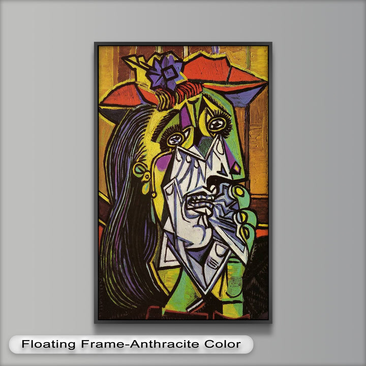 Weeping Woman in Crimson Hat – Picasso Oil Painting