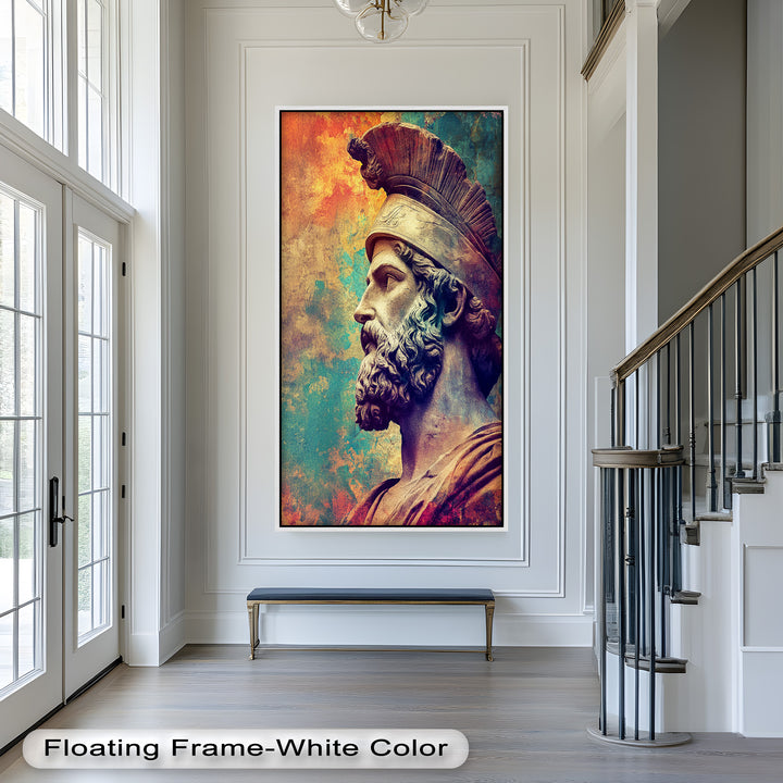 Greek Hero Bust - Mythology Oil Painting