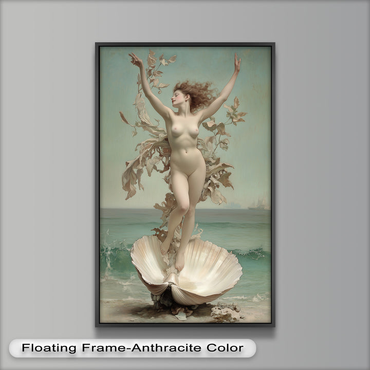 Ethereal Awakening – Renaissance Venus Rising Oil Painting