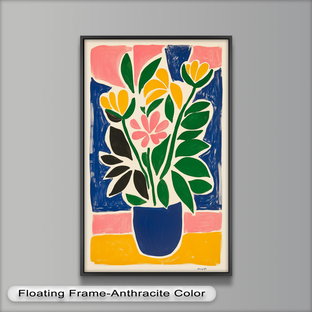 Vibrant Vase Composition – Modern Fauvist Oil Painting