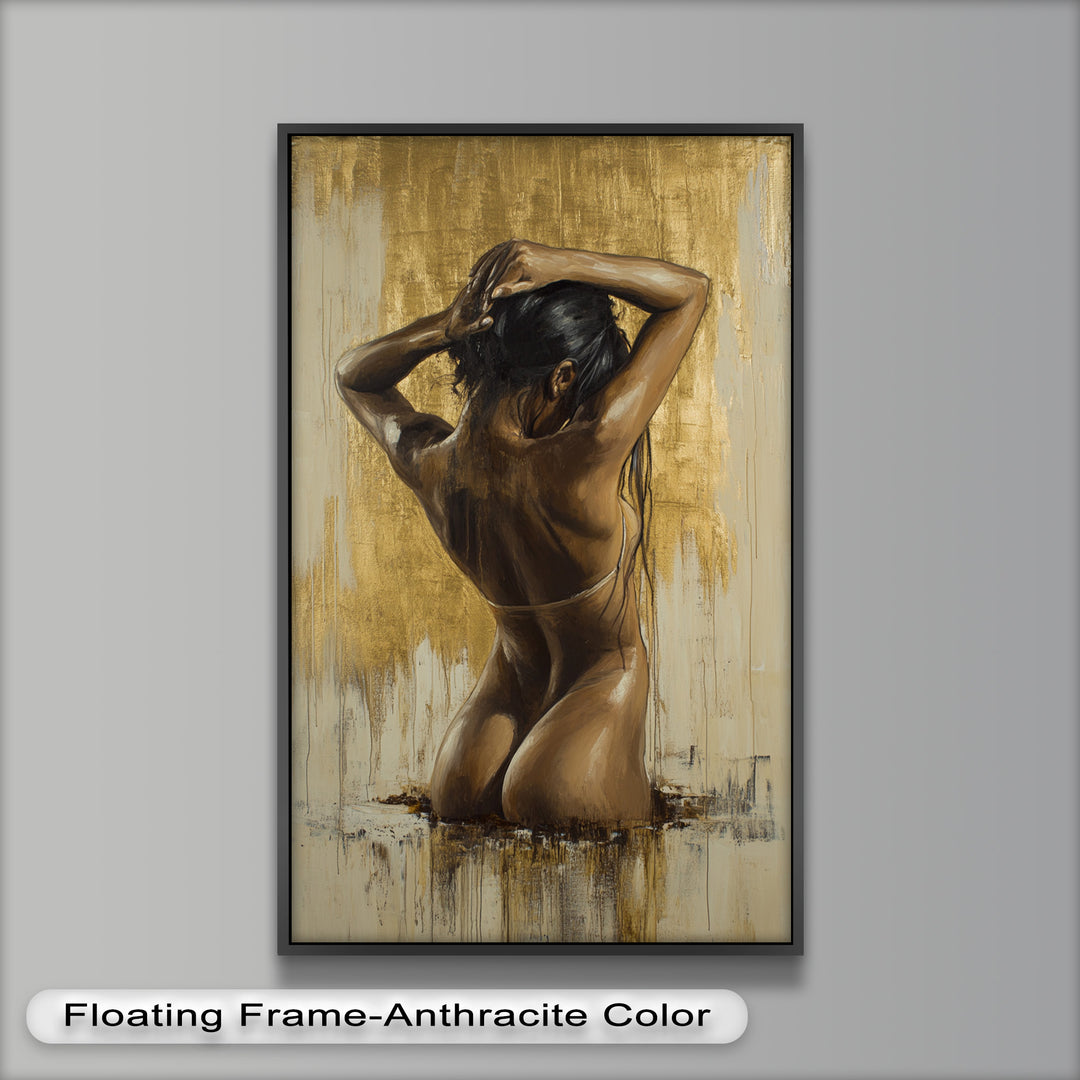 Golden Silence – Contemporary Figurative Nude Oil Painting