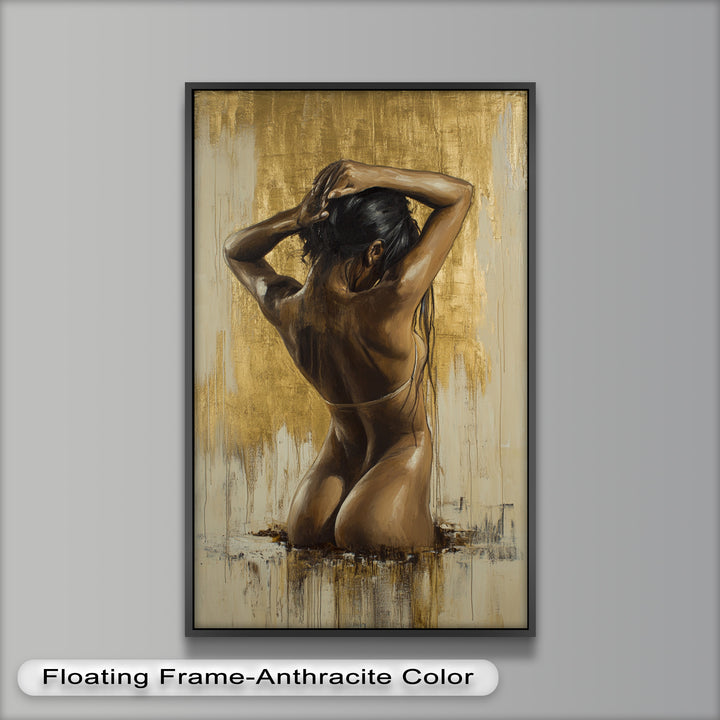 Golden Silence – Contemporary Figurative Nude Oil Painting