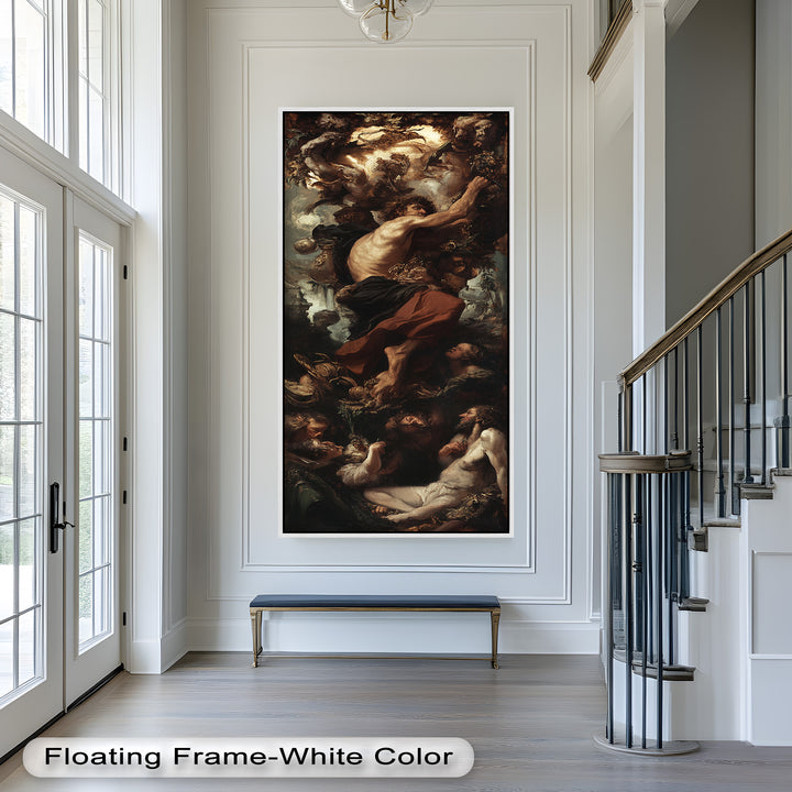 The Titan’s Ascent – Baroque Mythological Oil Painting