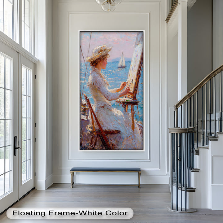 Seaside Muse – Impressionist Oil Painting